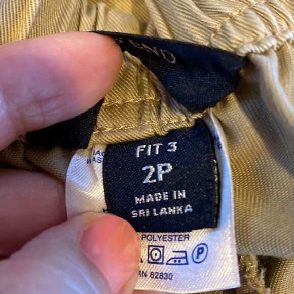 Lands' End Women's Fit 3 Elastic Waist Pull On Capri Size 2P - Picture 8 of 12